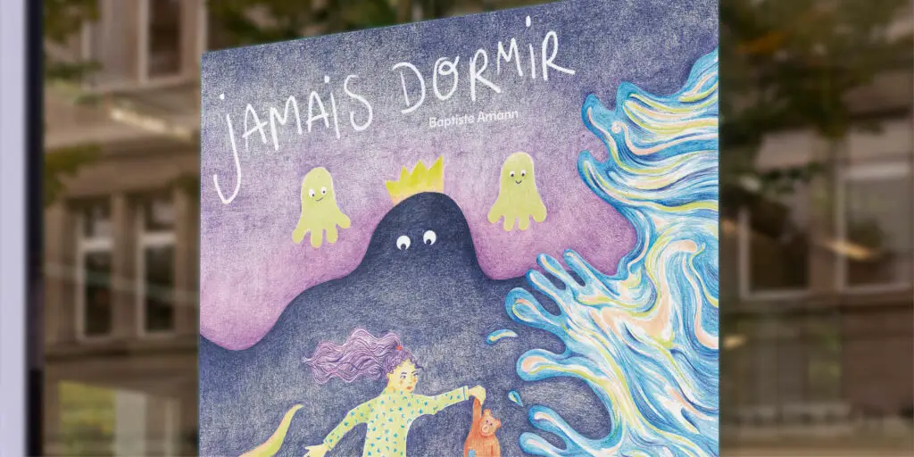 Affiche spectacle Jamais Dormir Baptiste Amann